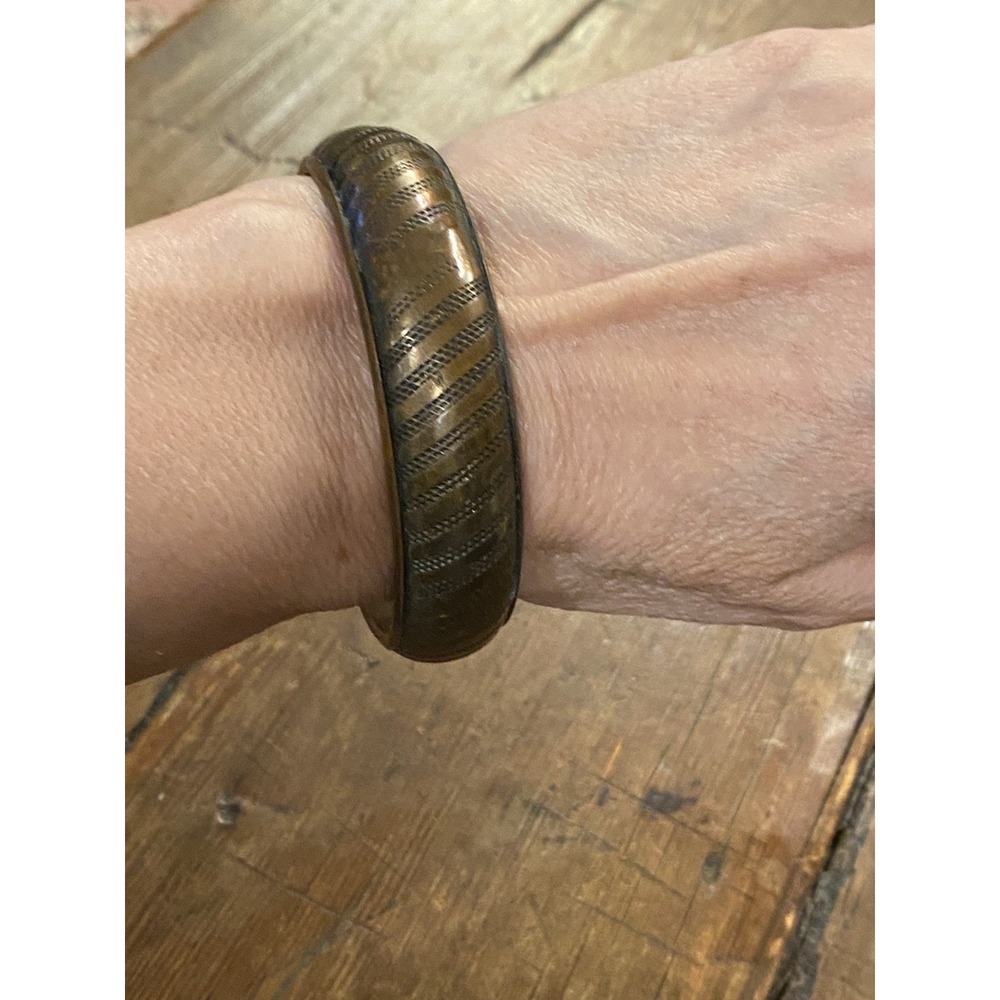 VNTG 1970's Copper  Bangle Bracelet 2.75 Wide 46.71g/1.64Oz Unisex Boho holistic